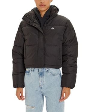 Calvin Klein Black Polyester Jackets & Coat