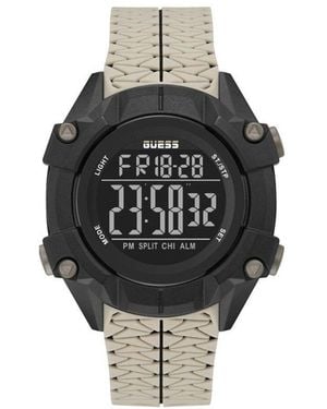 Guess Beige Synthetic Watch - Black