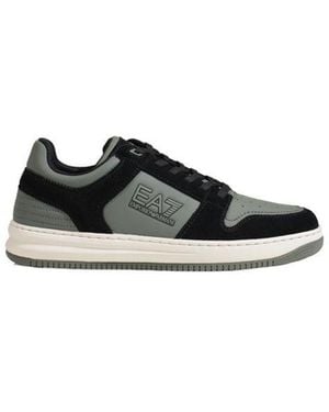 EA7 Green Polyester Athletic Sneakers - Black