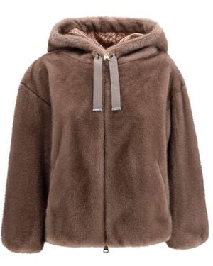 Herno Brown Polyester Full
