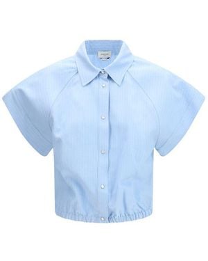 Jacob Cohen Blue Viscose Shortsleeve Shirt