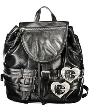 Desigual Black Polyurethane S Backpack