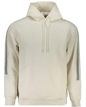 Calvin Klein White Cotton Jumper - Natural