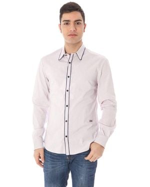 CoSTUME NATIONAL Rosa Cotton Men Shirt - White