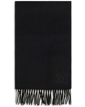 Max Mara Black Cashmere Scarf