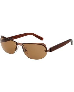 Gcds Metal Sunglasses - Brown