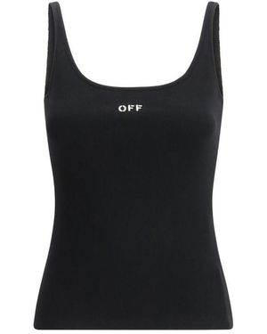 Off-White c/o Virgil Abloh Black Cotton Top - It38 | S