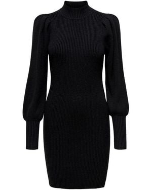 ONLY Black Viscose Short Dress