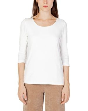 Street One Cream Cotton Tops & T - White