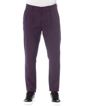 Trussardi Red Cotton Men's Pant - Purple
