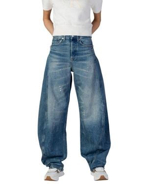 Tommy Hilfiger Blue Recycled Cotton Flared Jeans