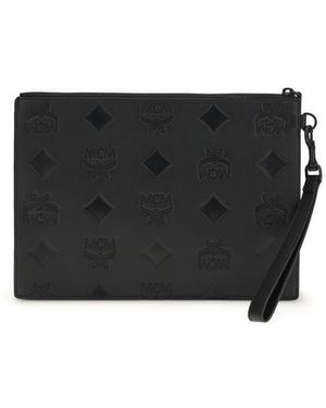 MCM Aren Wristlet Pouch - Black