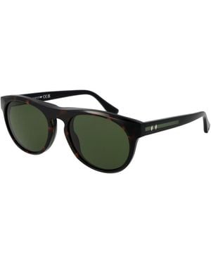 Web Brown Acetate Sunglasses - Green