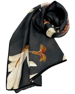 Borbonese Silk Scarf - Black