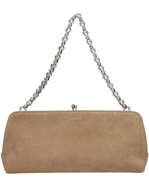 Jil Sander Beige Leather Handbag - Natural