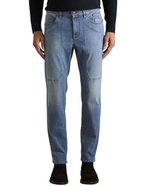 Jeckerson Recycled Polyester Skinny Jeans - Blue
