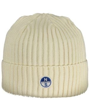 North Sails White Cotton Men Cap - Natural