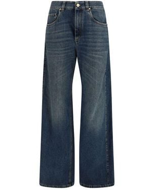Brunello Cucinelli Blue Cotton Jeans Denim
