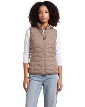 EA7 Polyester Sleeveless Jacket - Brown