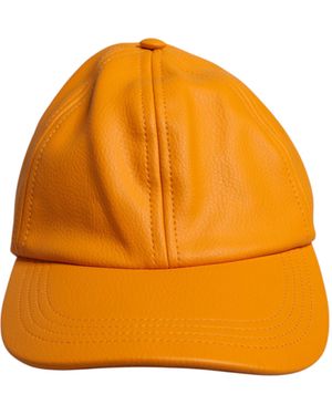 Dolce & Gabbana Cotton 6 Panels Baseball Cap - Orange