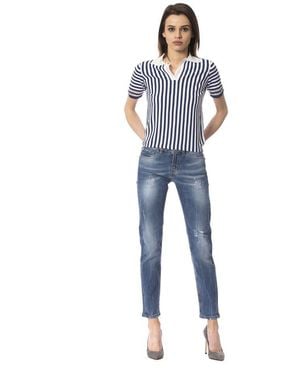 Frankie Morello Blue Other Fibres Jeans
