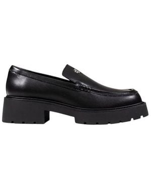 Calvin Klein Black Leather High Heel Court Shoes