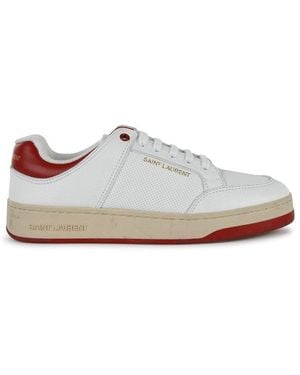 Saint Laurent Leather Trainers - White