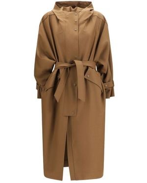 Max Mara Brown Polyester Coat