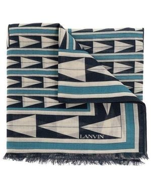 Lanvin Wool Scarf - Blue