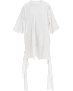 MM6 by Maison Martin Margiela Deconstructed Mini Dress - White