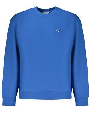 Calvin Klein Blue Cotton Men's Sweatshirt