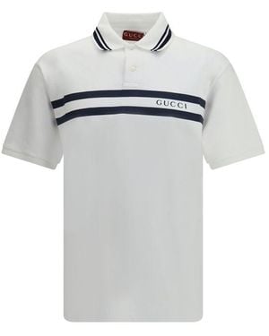 Gucci Cotton Polo Shirt - White