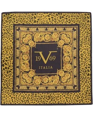19V69 Italia by Versace Animal Print Foulard - Metallic