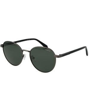 Polaroid Grey Metal Sunglasses - Black