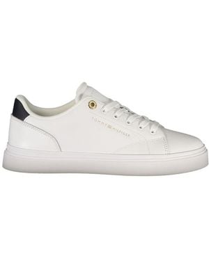 Tommy Hilfiger Bianco Polyurethane 's Trainer - White