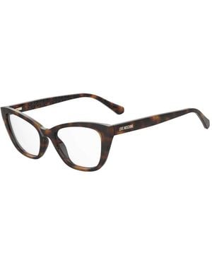 Love Moschino Brown Cellulose Propionate Glasses (frames) - Black