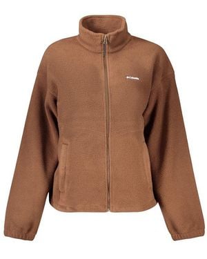 Columbia Brown Polyester 's Sweatshirt