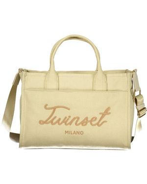 Twinset Twinset Cotton Tote - Metallic