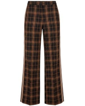 Trussardi Black Polyester Pant - Brown