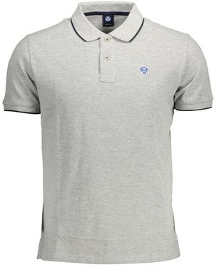 North Sails Grey Cotton Polo Shirt