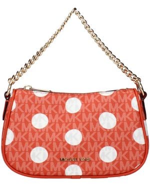 Michael Kors Red Fabric Handbags