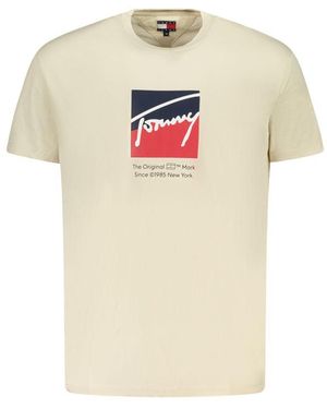 Tommy Hilfiger Cotton T-Shirt - Natural