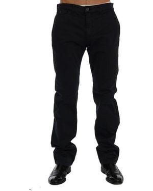 Gianfranco Ferré Blue Cotton Stretch Chinos Pants