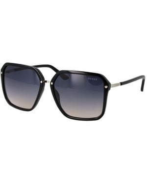 Guess Black Plastic Sunglasses - Blue