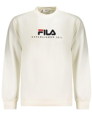 Fila White Cotton Men's Sweatshirt