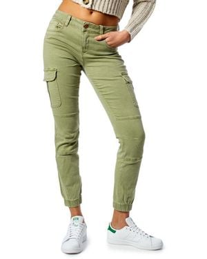 ONLY Green Cotton Jeans & Pant