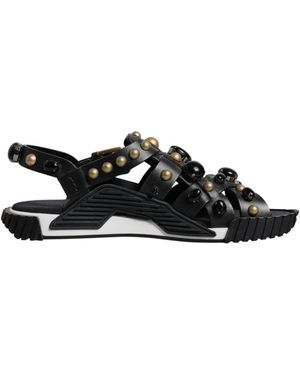 Dolce & Gabbana Flat Sandals - Black