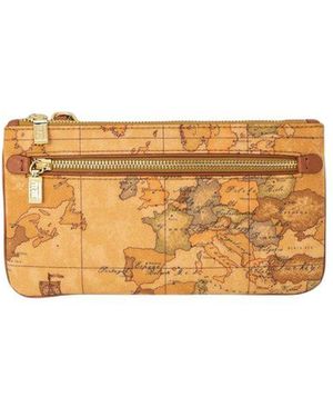 Alviero Martini 1A Classe Cotton Clutch Bag - Natural