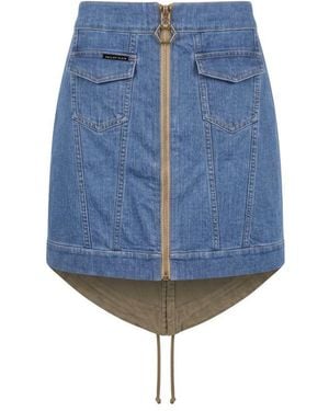Philipp Plein Cotton Skirt - Blue