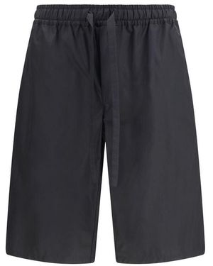 Dolce & Gabbana Black Cotton Bermuda Shorts - Grey